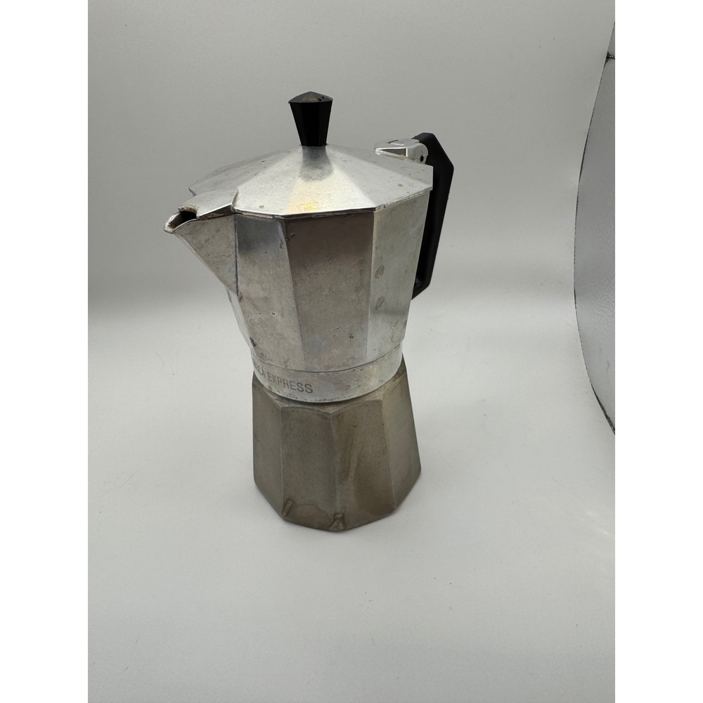 Primula Express Stovetop Espresso Maker Aluminum Moka Pot Silver